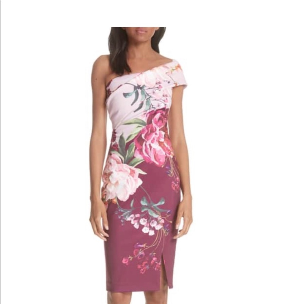 Ted Baker London one shoulder dress